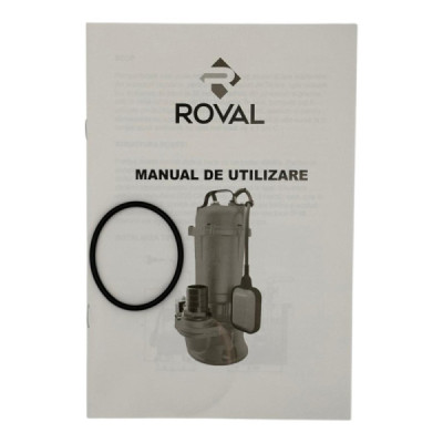 Pompa de Ape Uzate cu Tocator si Plutitor Roval - Fonta - WQCD1100F - 1 -1 KW - 1 -5 CP - H.MAX 10M