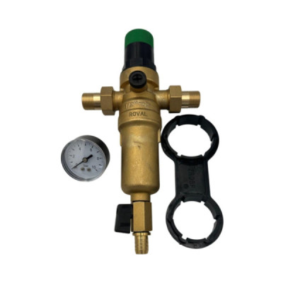 Reductor de Presiune Roval cu Filtru Autocuratare Alama 1/2″