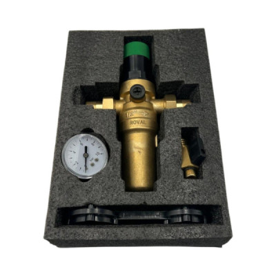 Reductor de Presiune Roval cu Filtru Autocuratare Alama 1/2″