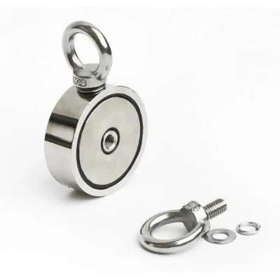 Magnet Foarte Puternic cu Doua Fete si Doua Carlige Pentru Pescuit M10 304