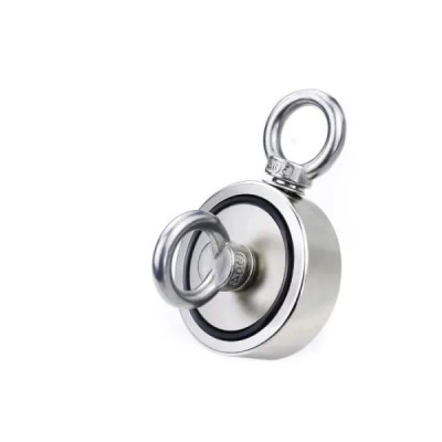 Magnet Foarte Puternic cu Doua Fete si Doua Carlige Pentru Pescuit M10 304