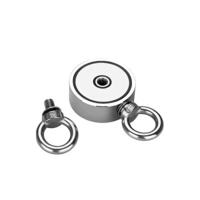Magnet Foarte Puternic cu Doua Fete si Doua Carlige Pentru Pescuit M10 304