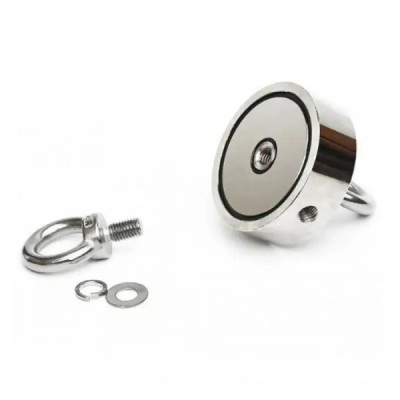 Magnet Foarte Puternic cu Doua Fete si Doua Carlige Pentru Pescuit M10 304