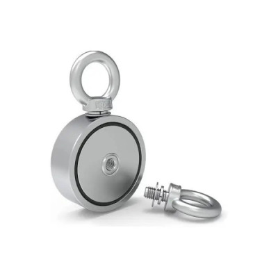 Magnet Foarte Puternic cu Doua Fete si Doua Carlige Pentru Pescuit M10 304