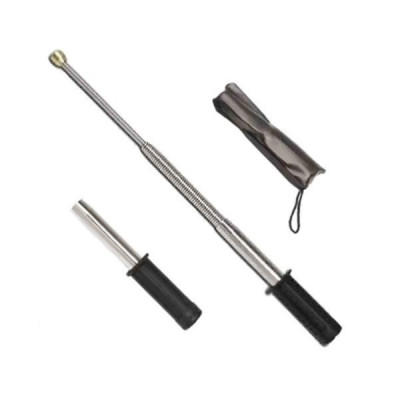 Baston Arc Telescopic de Autoaparare cu 3 Elementi si Maner din Cauciuc