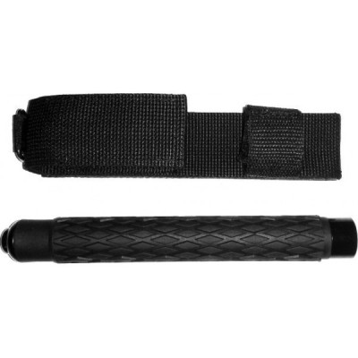 Baston Telescopic de Autoaparare cu 3 Elementi si Maner din Cauciuc
