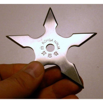 Stea Ninja cu 5 Colturi Shuriken Shaken