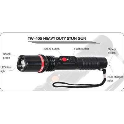 Electrosoc Puternic si Lanterna cu Halogen TW-105