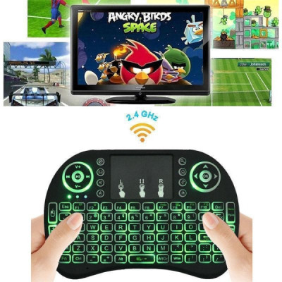 Mini Telecomanda cu Touchpad si Tastatura Qwerty Iluminata