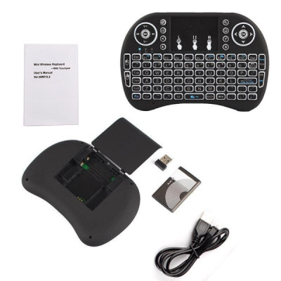 Mini Telecomanda cu Touchpad si Tastatura Qwerty Iluminata