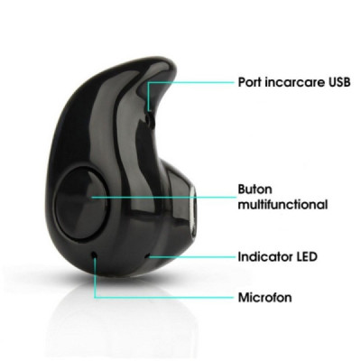 Mini Casca Bluetooth