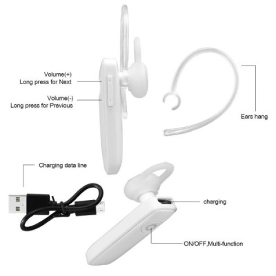 Casca Bluetooth Alba sau Neagra