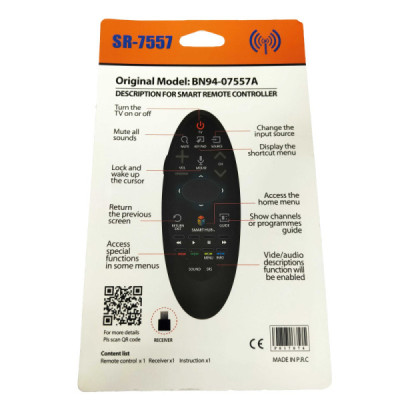 Telecomanda Universala Magica Pentru Smart Tv Samsung SR-7557 Gata de Utilizare