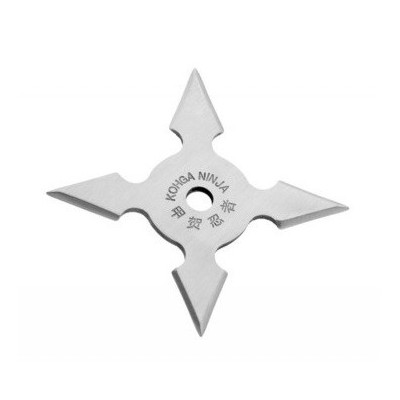 Stea Ninja cu 4 Colturi Shuriken Shaken Konga