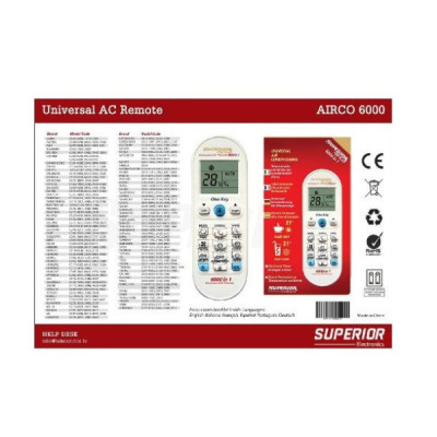Telecomanda Universala AC Aer Conditionat Superior AirCo 6000 in 1