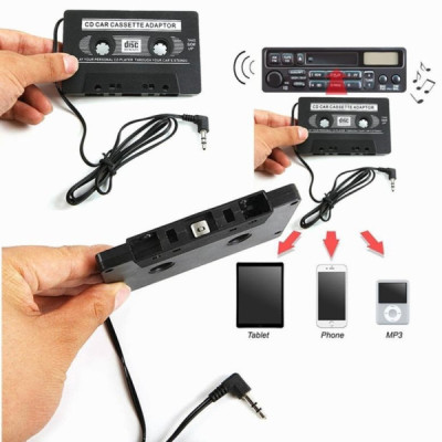 Caseta Adaptor cu Mufa de Conectare Jack 3 -5 Cd Car Cassette Adapter